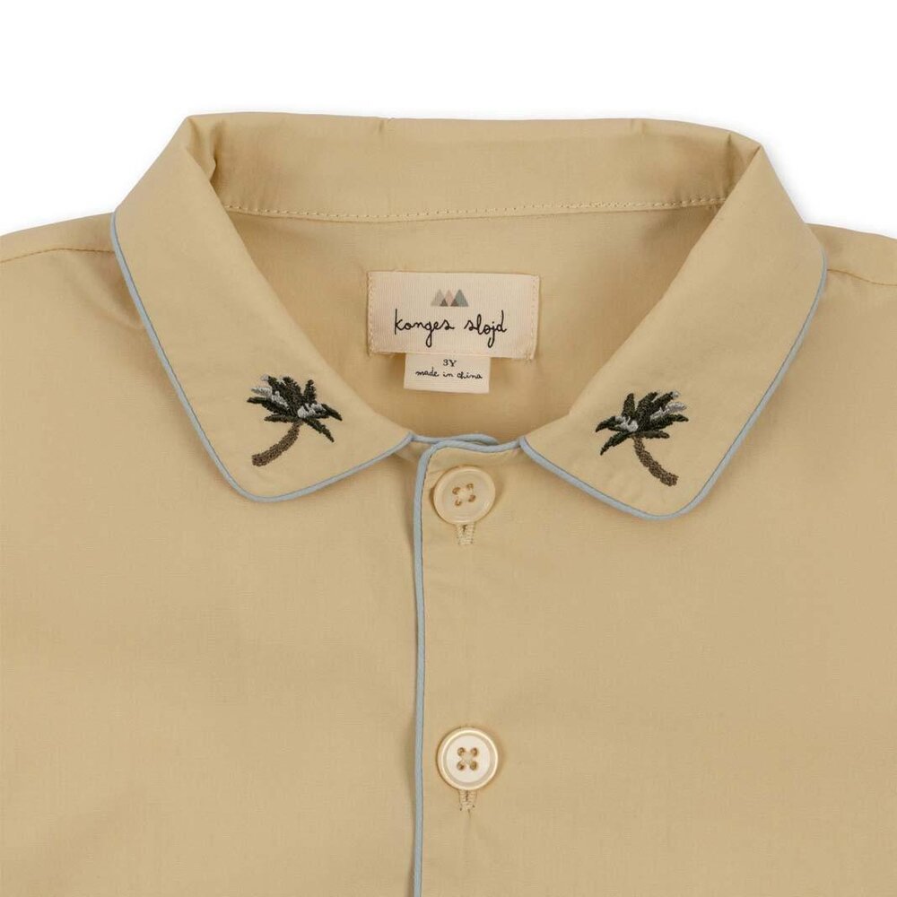 Marin shirt korte mouwen Sea mist