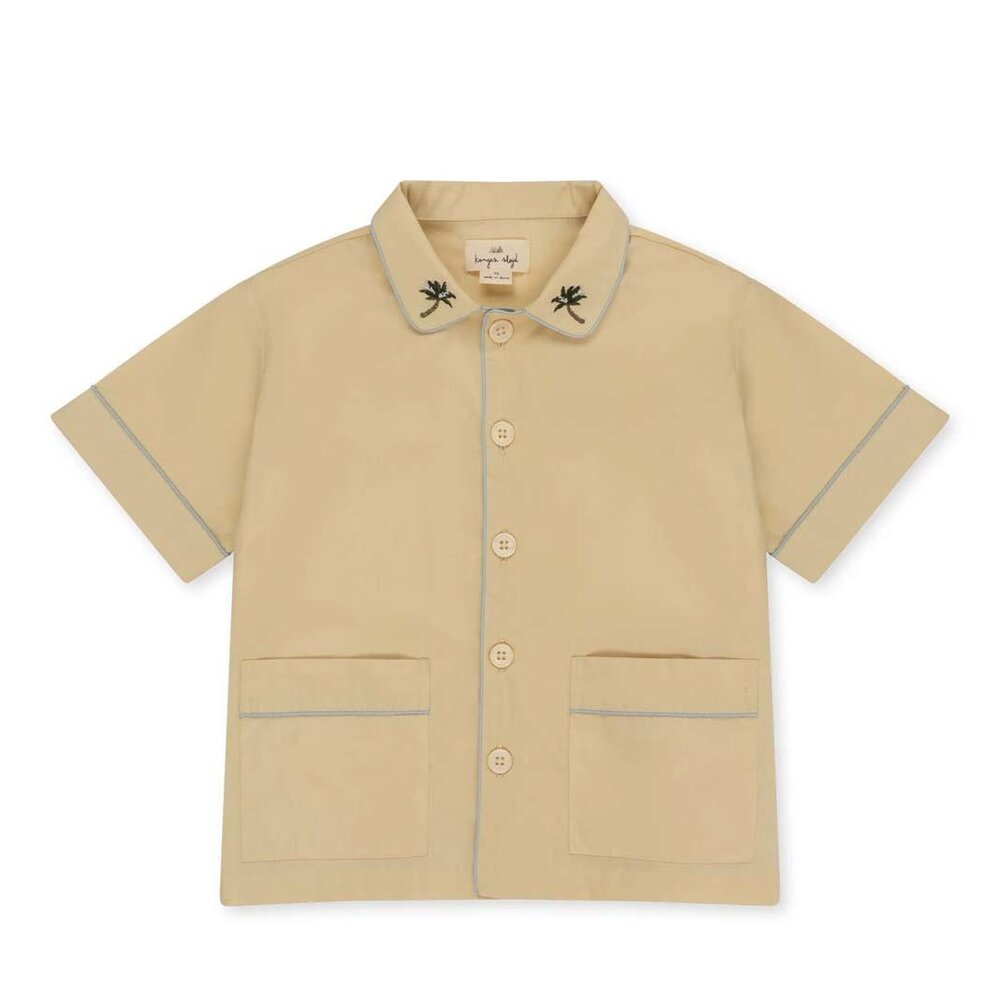 Marin shirt korte mouwen Sea mist