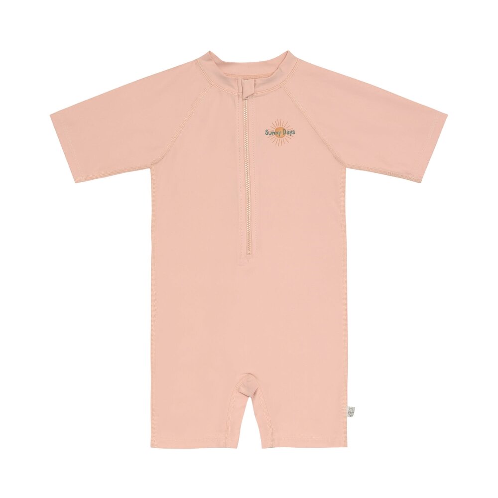 Splash & Fun Short Sleeve Sunsuit pink