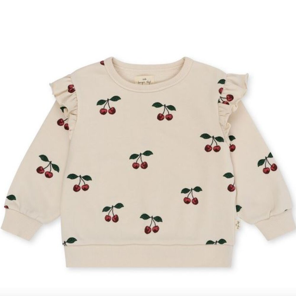Lou frill sweatshirt ocs ma grande cerise
