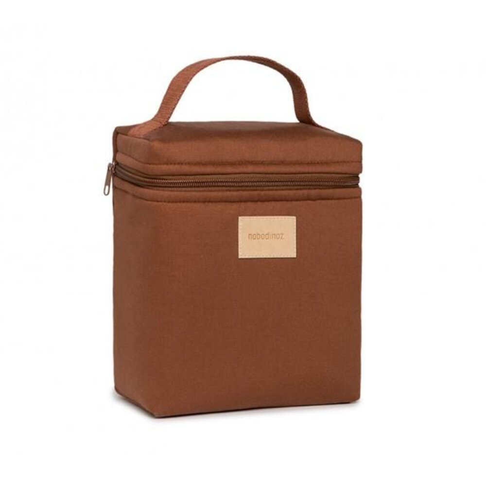 Baby on the go insulated baby bottle and lunch bag clay brown