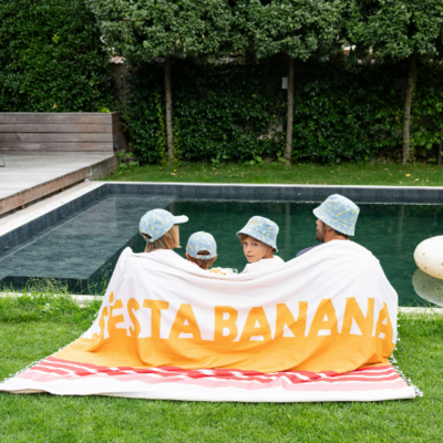 Strandlaken XXL Striped Siesta banana