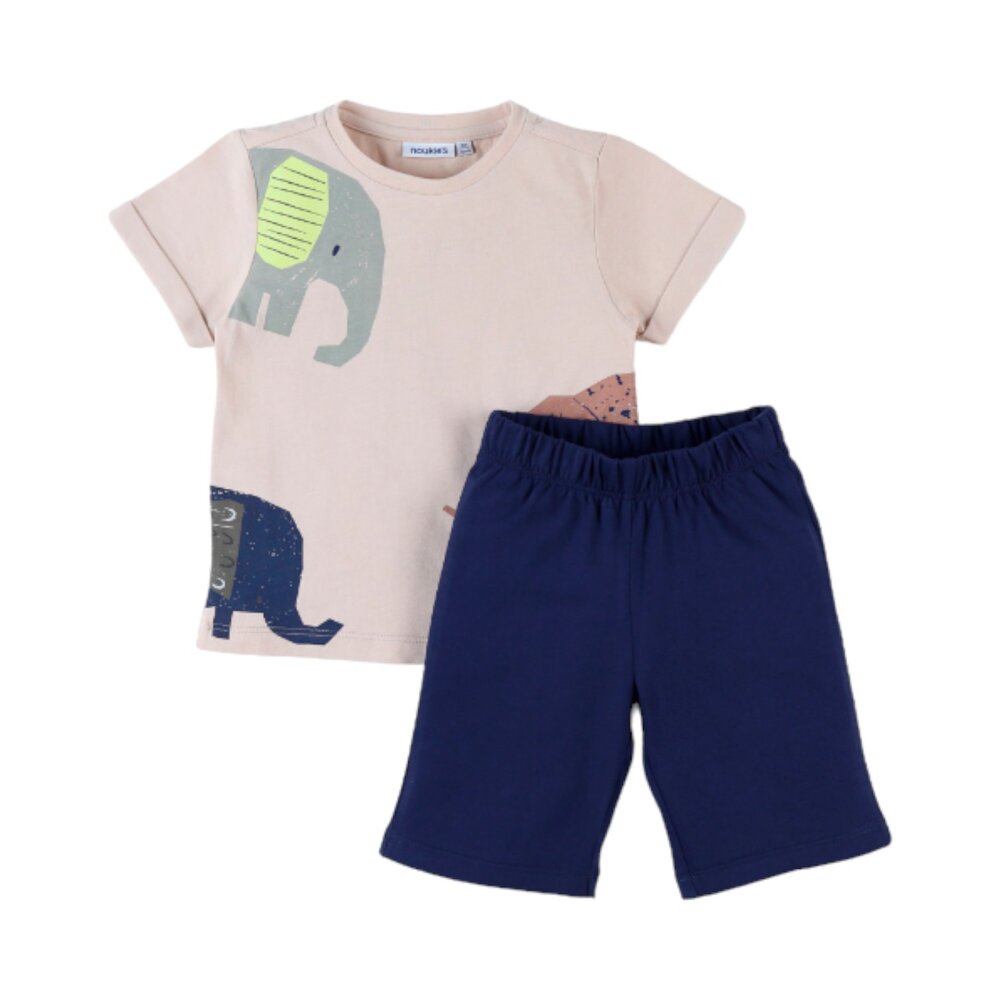 Pyjama 2-delig Patrouille elephants Beige