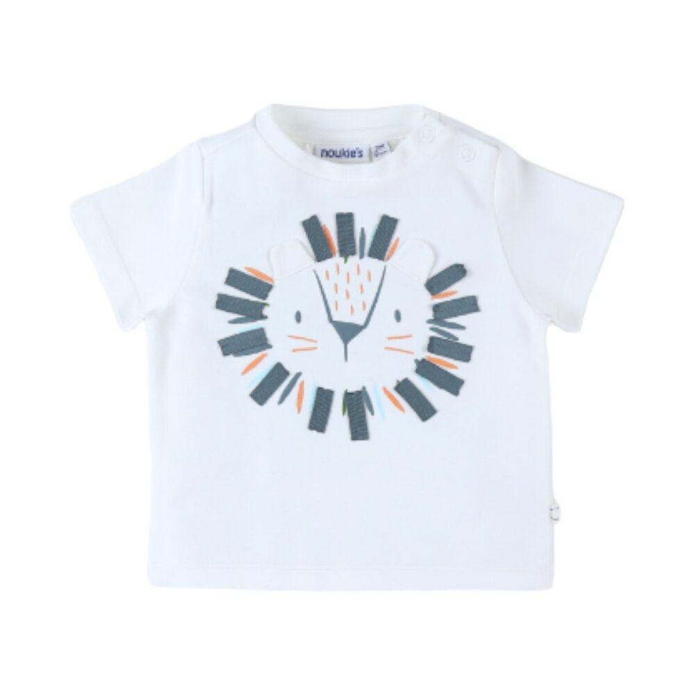 T-shirt korte mouwen Little lion Off white