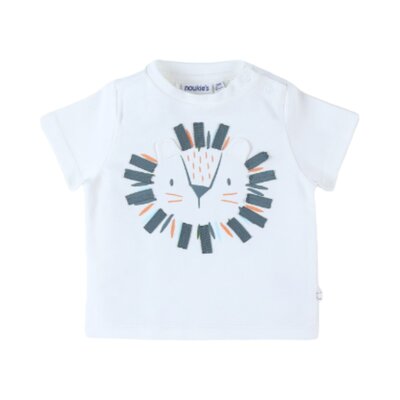 T-shirt korte mouwen Little lion Off white
