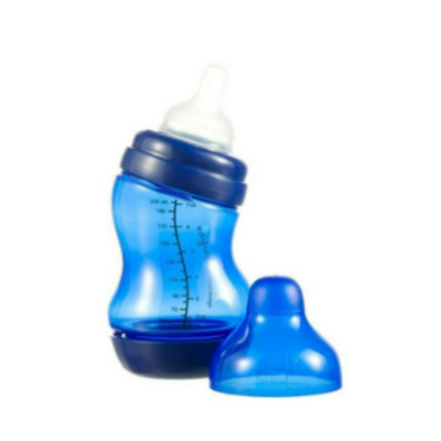 S-fles natural wide 200ml Blauw