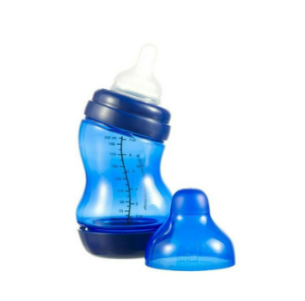 S-fles natural wide 200ml Blauw