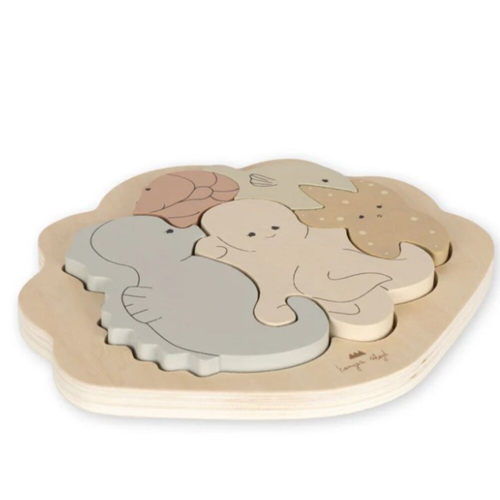 Houten puzzel Sea animals