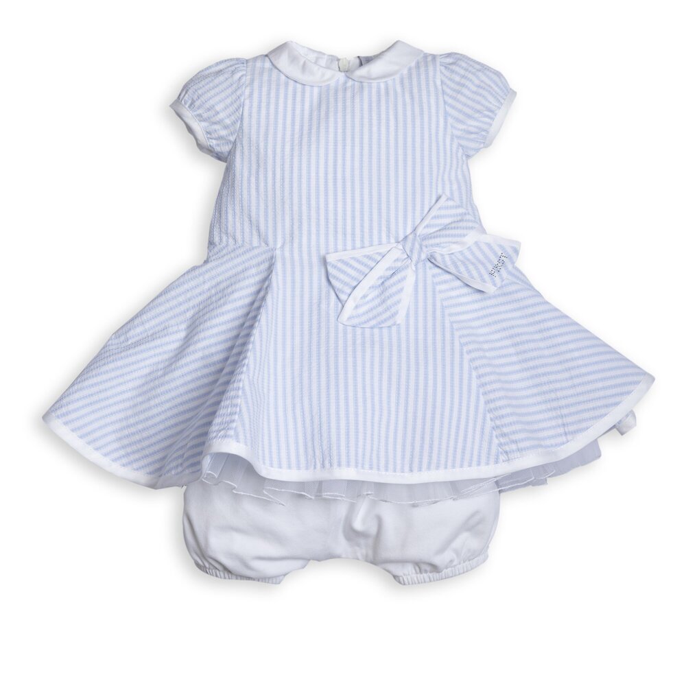Jurk chic tulle met bloomer Azzuro