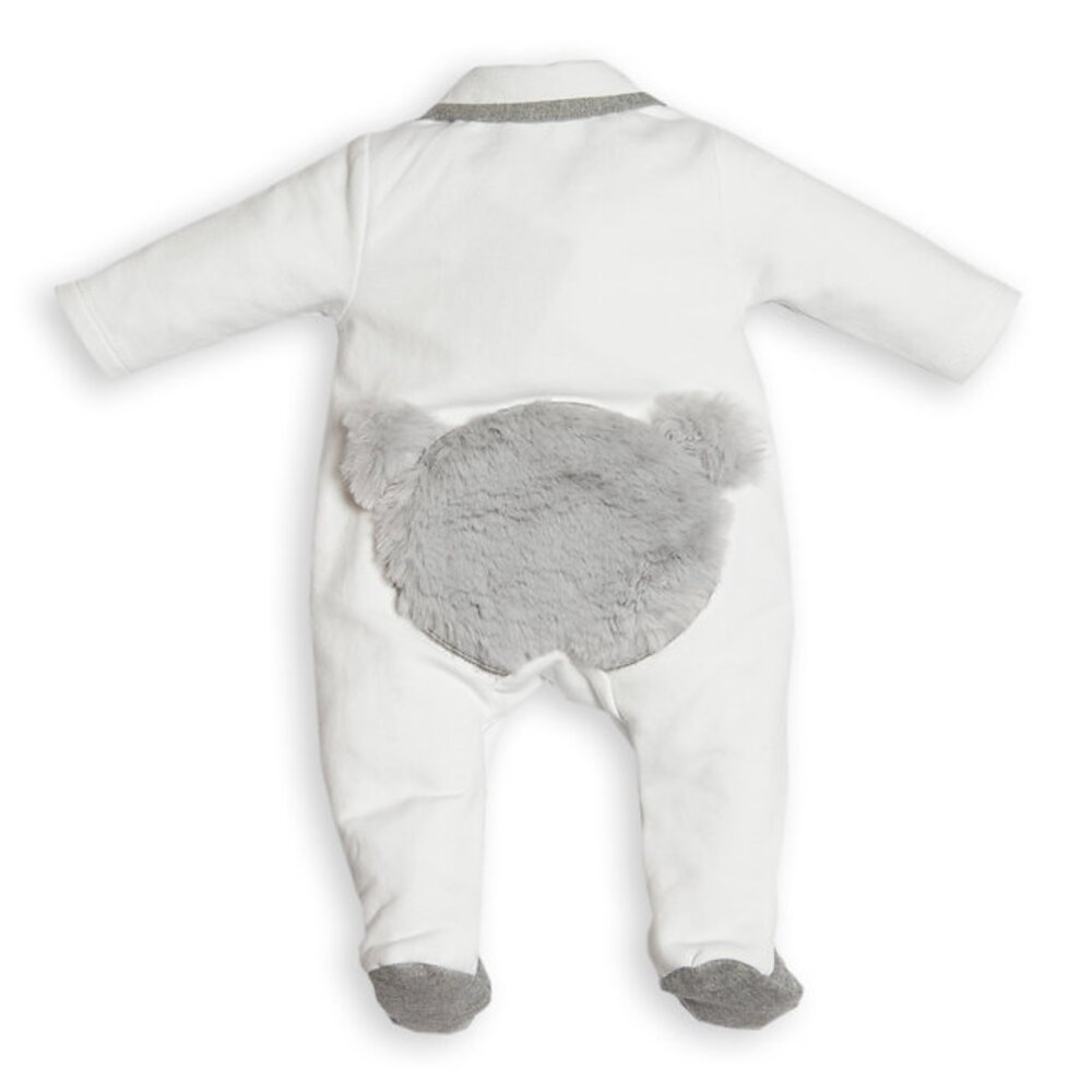 Babypakje teddy achterkant pels White / Grey