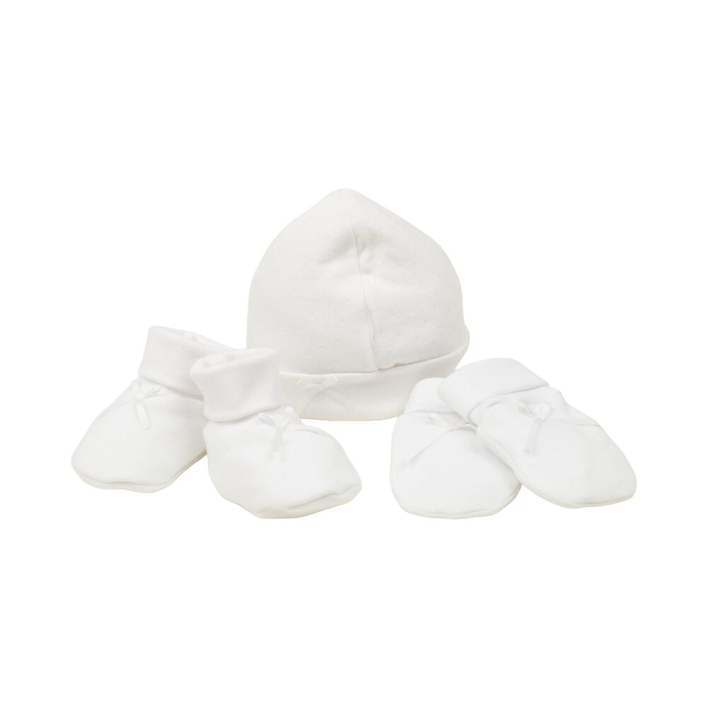 Newborn muts Fenn met strikje Wit