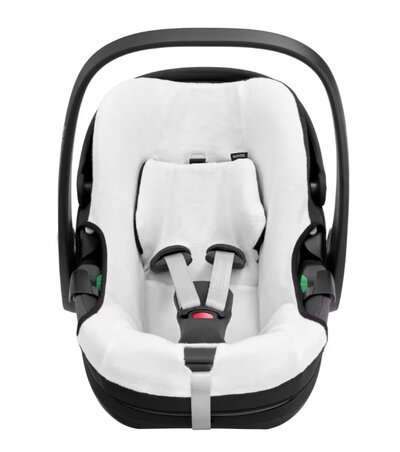 Autostoelhoes van biologisch katoen Pebble 360 Pro / Pebble 360 Natural white