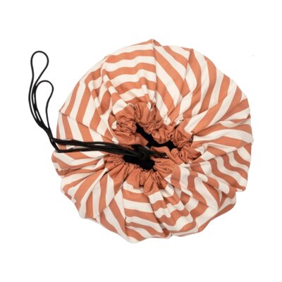 Opbergzak - Speelmat single print - 140cm Stripes brown