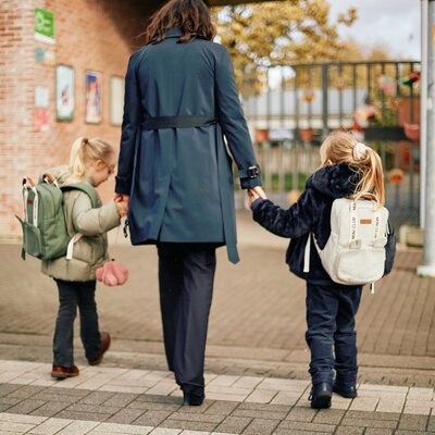 Rugzak kids Mini Club - Signature canvas Off white