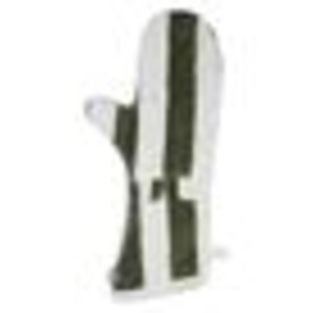 Washand stripe leaf green gots