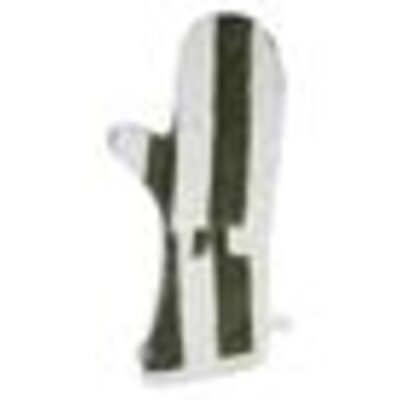 Washand stripe leaf green gots
