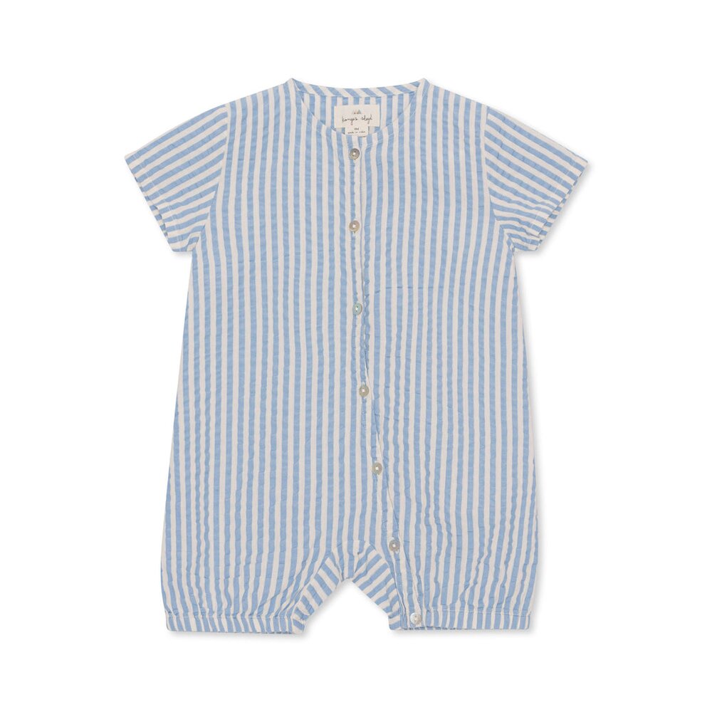 Ace romper gots glacier stripe