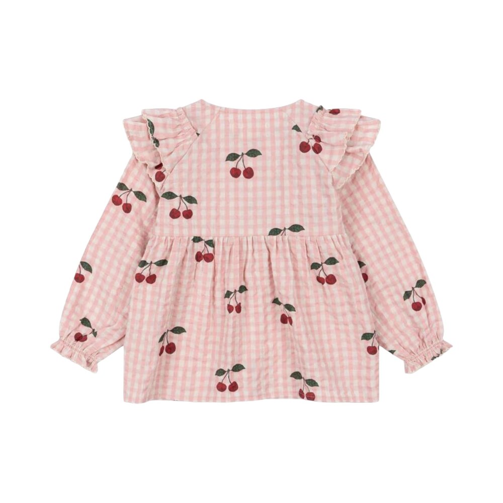 Kim frill blouse gots Cherry check