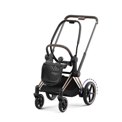 Epriam onderstel kinderwagen + frame zitting Rosegold