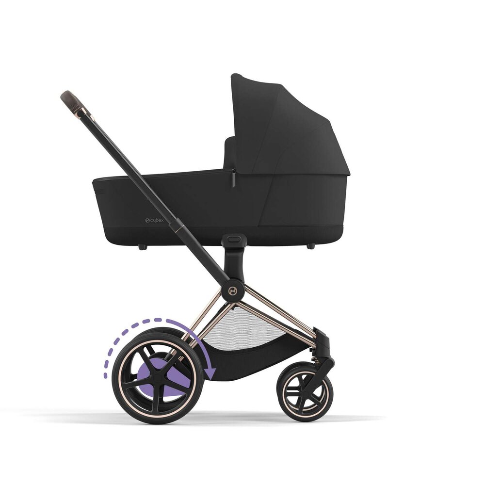 Epriam onderstel kinderwagen + frame zitting Rosegold