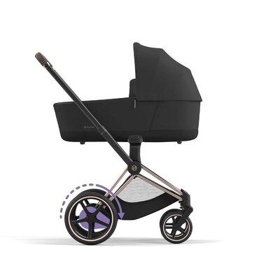 Epriam onderstel kinderwagen + frame zitting Rosegold