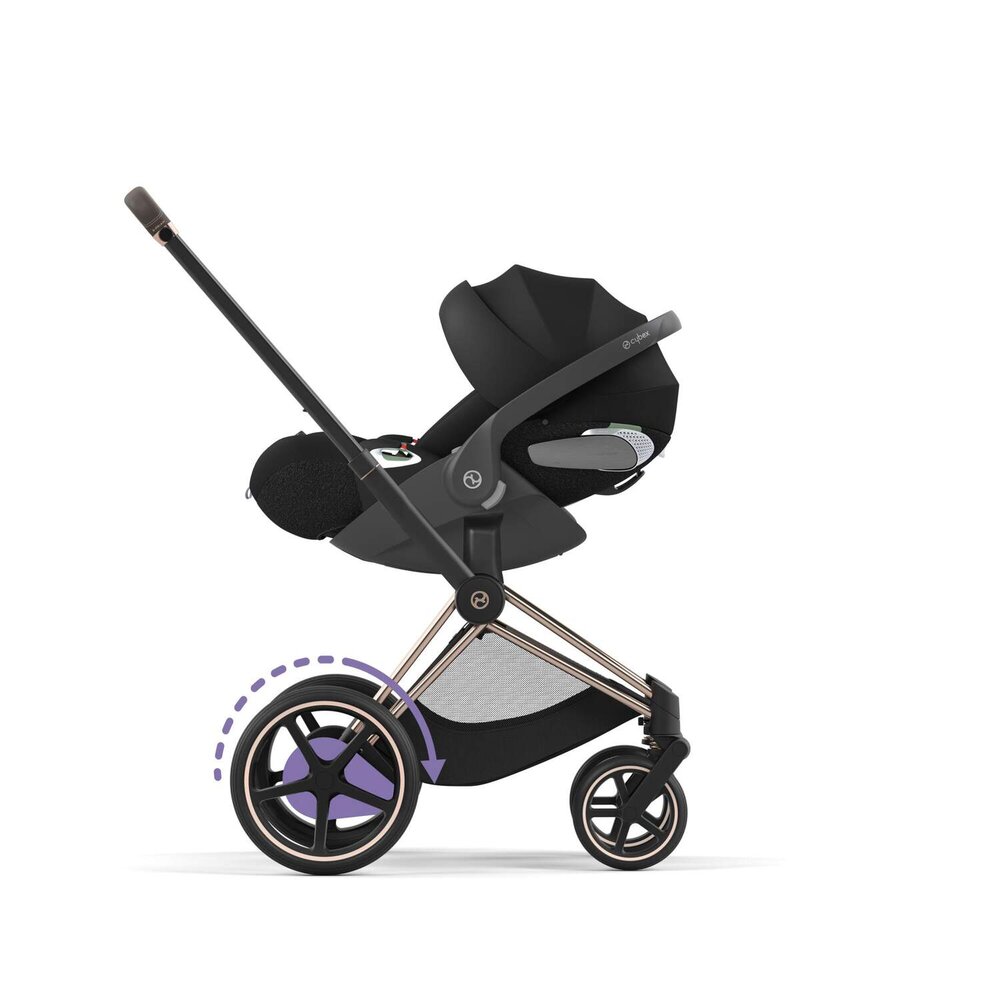 Epriam onderstel kinderwagen + frame zitting Rosegold