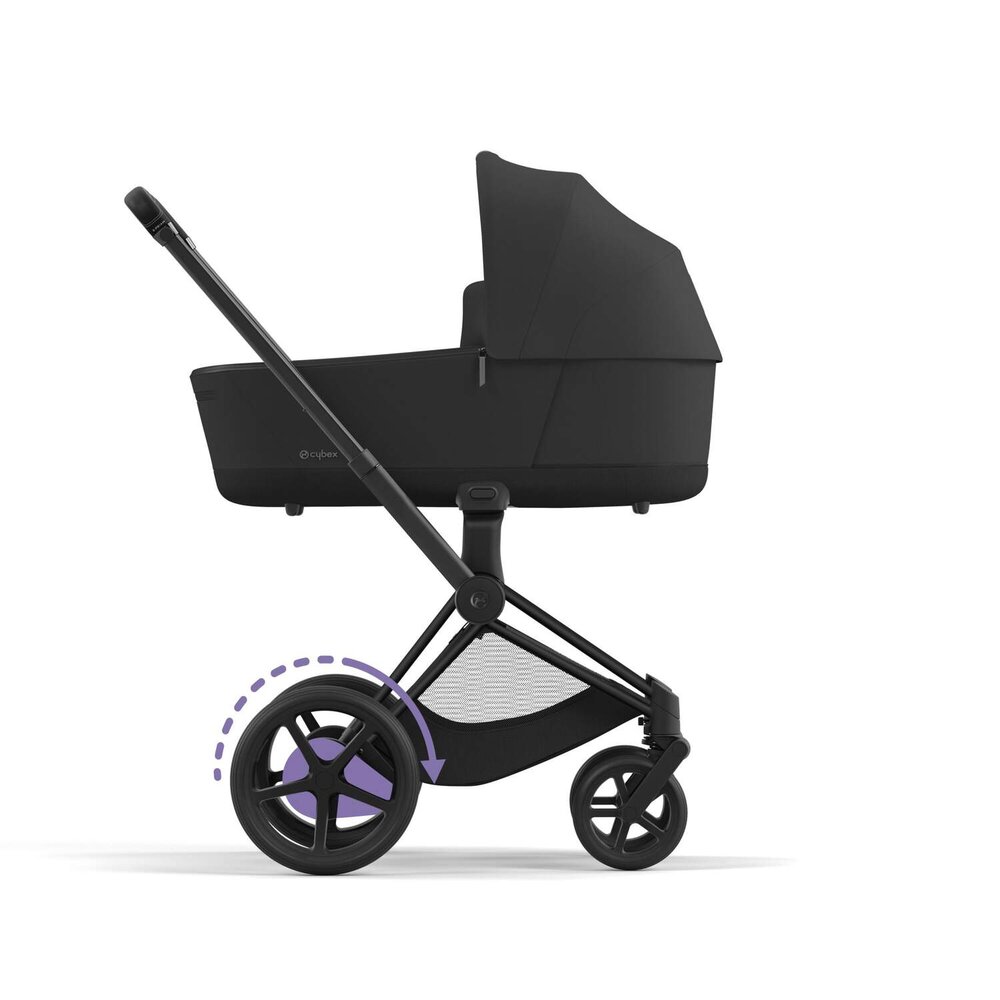 Epriam onderstel kinderwagen + frame zitting Matt black