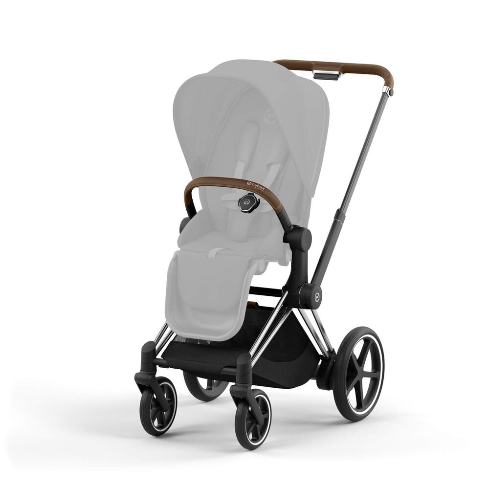 Epriam onderstel kinderwagen + frame zitting Chrome brown