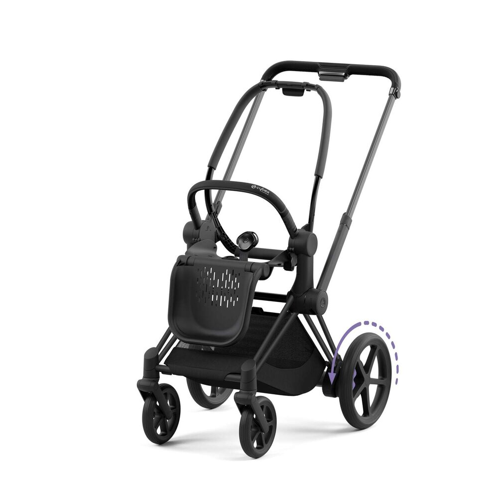 Epriam onderstel kinderwagen + frame zitting Matt black
