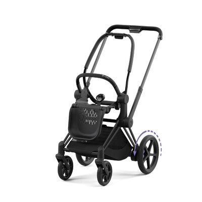 Epriam onderstel kinderwagen + frame zitting Matt black