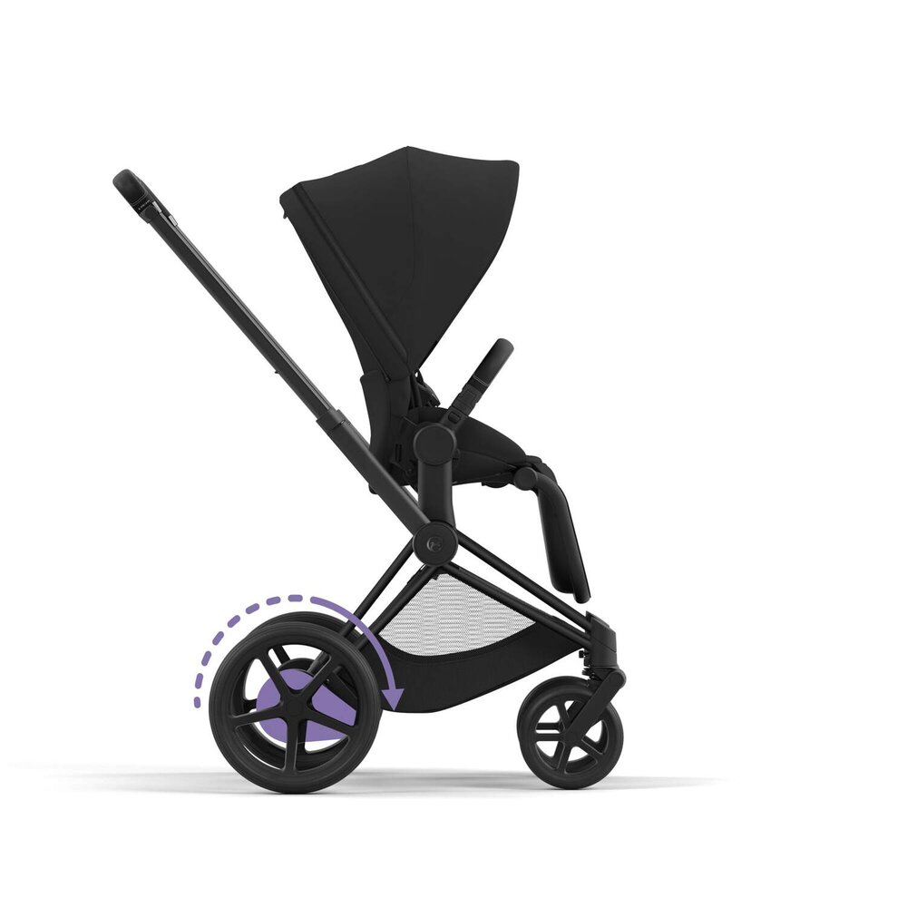 Epriam onderstel kinderwagen + frame zitting Matt black