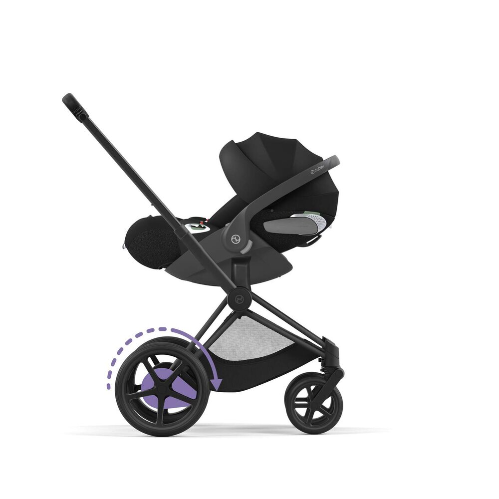 Epriam onderstel kinderwagen + frame zitting Matt black