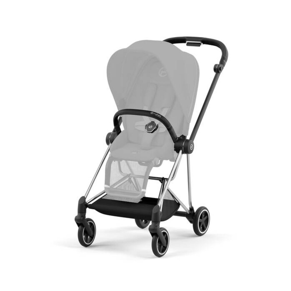 Mios onderstel kinderwagen + frame zitting Chrome black