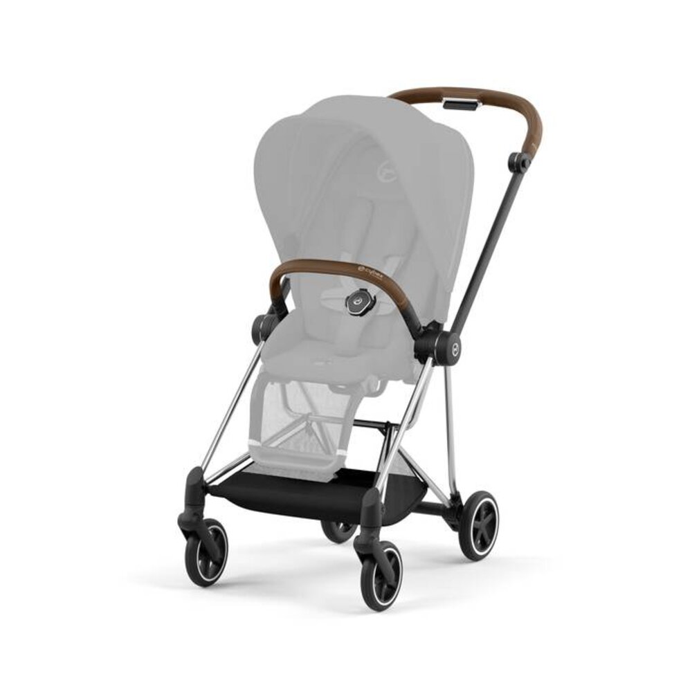 Mios onderstel kinderwagen + frame zitting Chrome brown