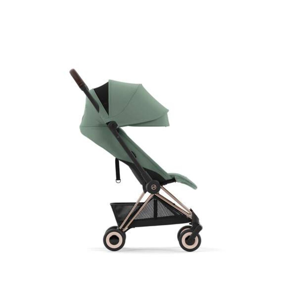 Kinderwagen Coya Rosegold Leaf green