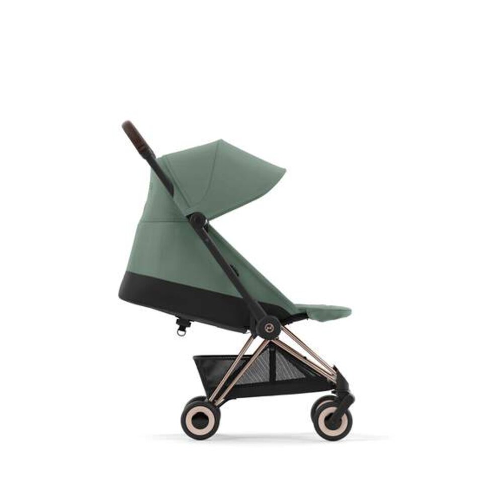 Kinderwagen Coya Rosegold Leaf green