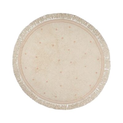 Vloerkleed Emma dots 130x130 Pink Vloerkleed Emma dots 130x130 Pink