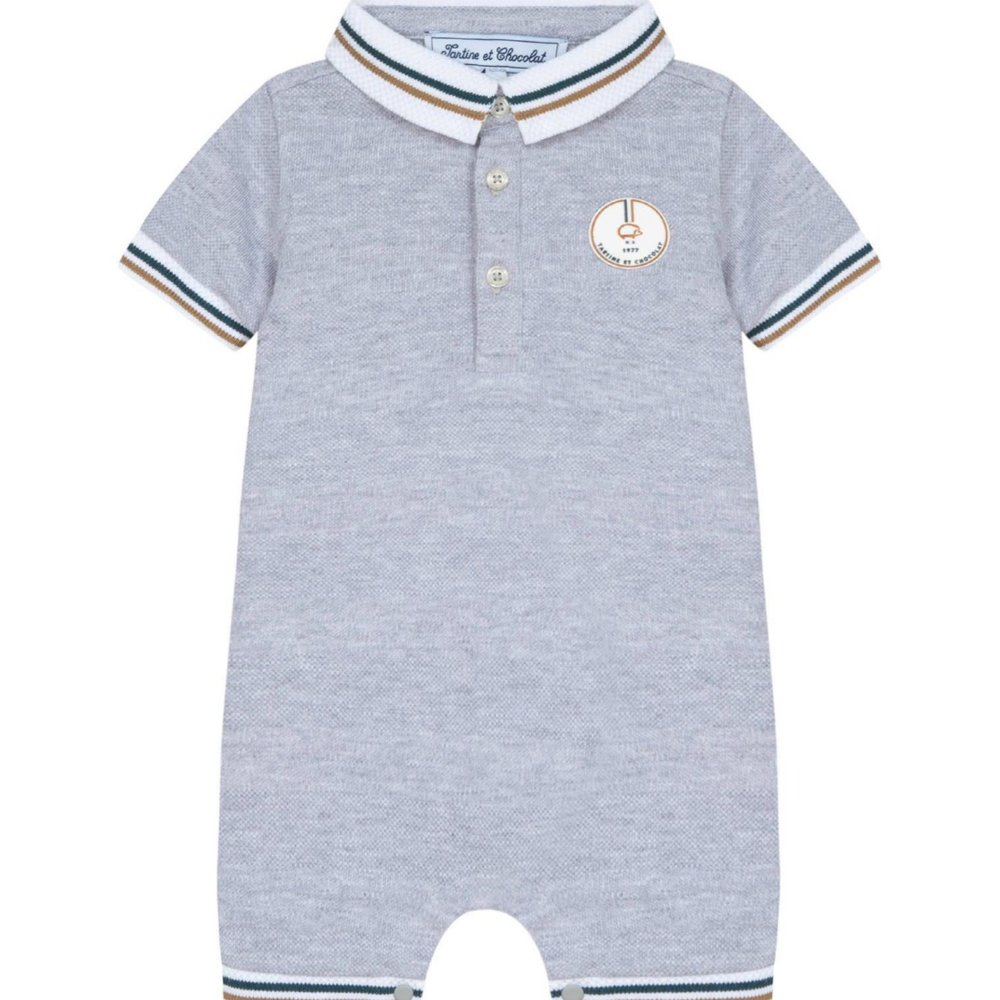 Babypakje polo model grijs grijs