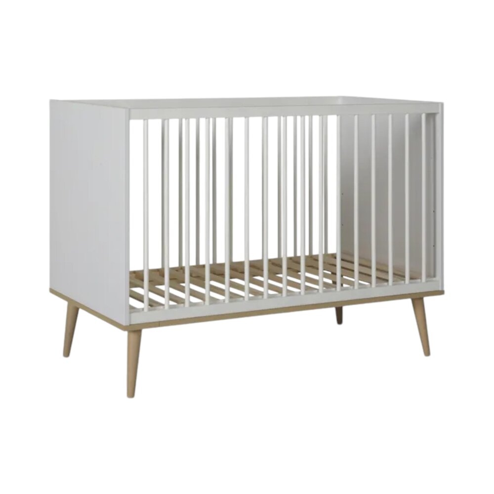 Bed 120x60 cm Flow White