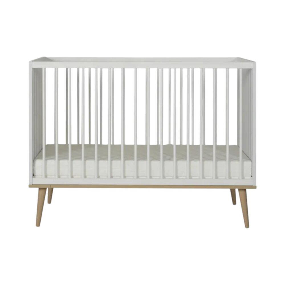 Bed 120x60 cm Flow White