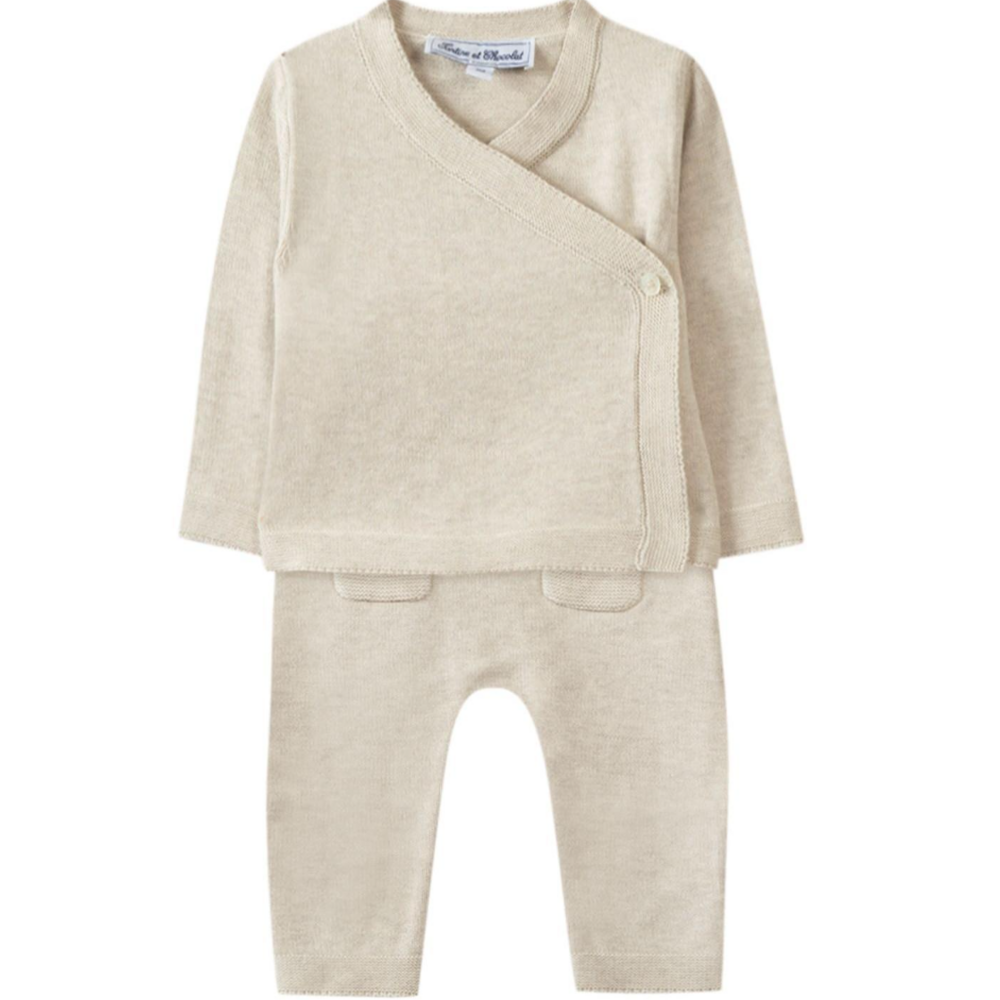 Babypakje 2- delig beige Ecru