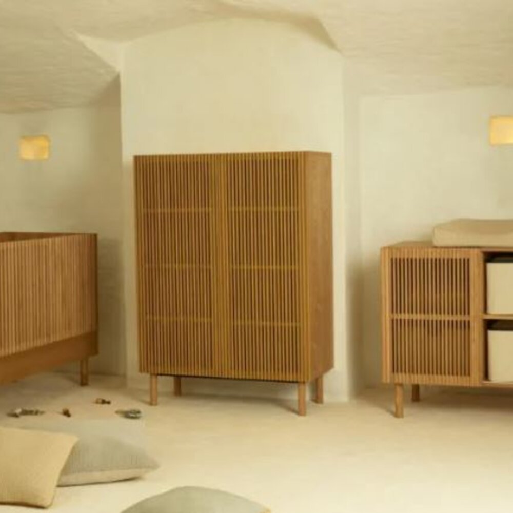 Bed 120x60 cm Hai No Ki Natural ash