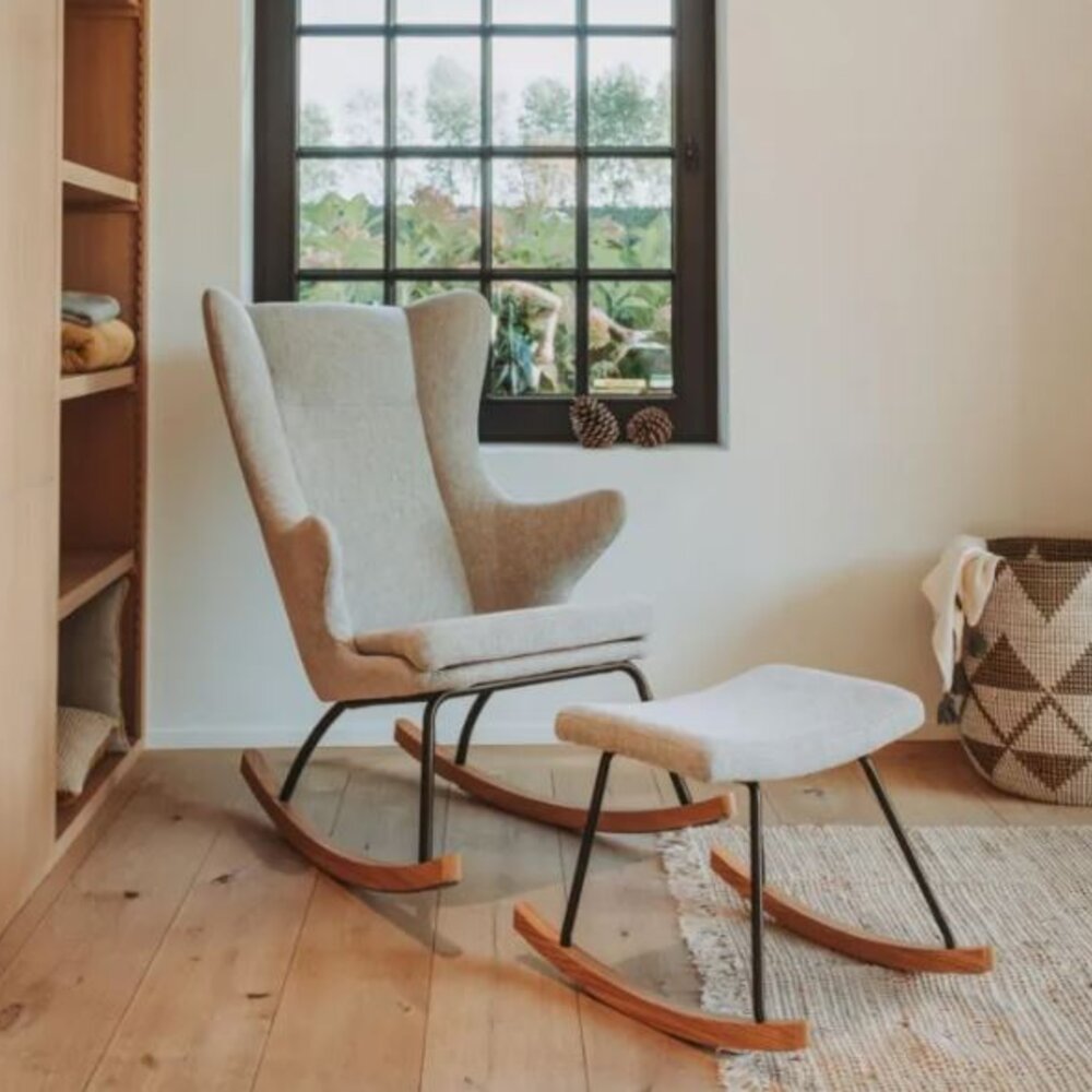 Hocker rocker de luxe Sand grey
