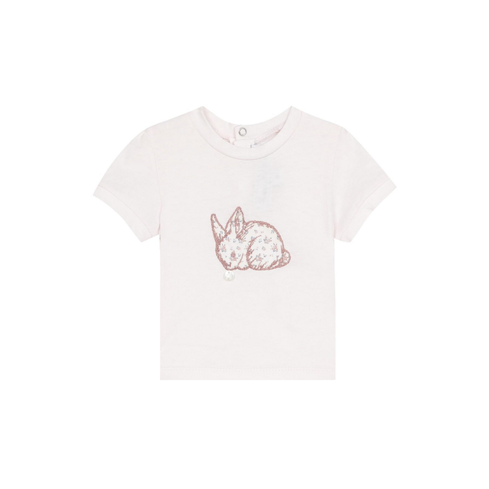 T-shirt roze met konijntje roze