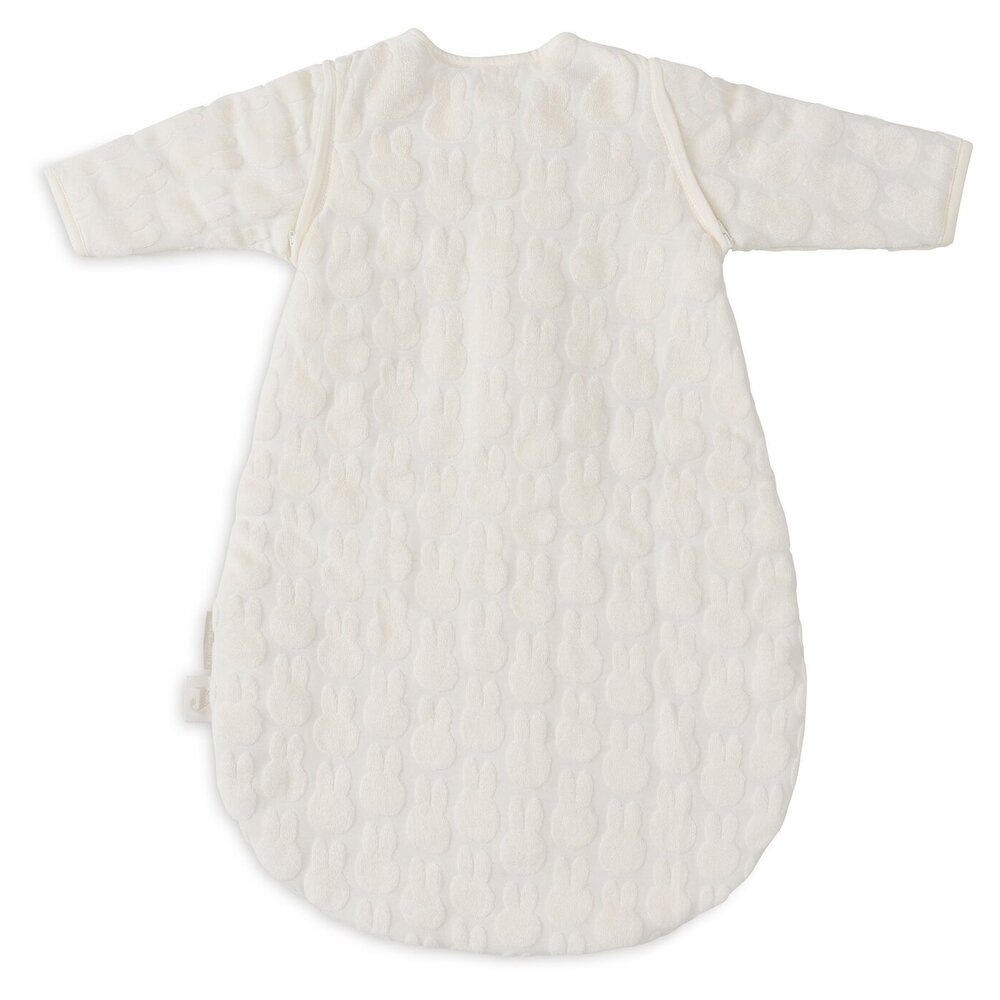 Slaapzak met afritsbare mouw rond 60cm Miffy jacquard Ivory