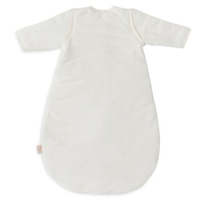 Slaapzak met afritsbare mouw rond 60cm Rib Ivory