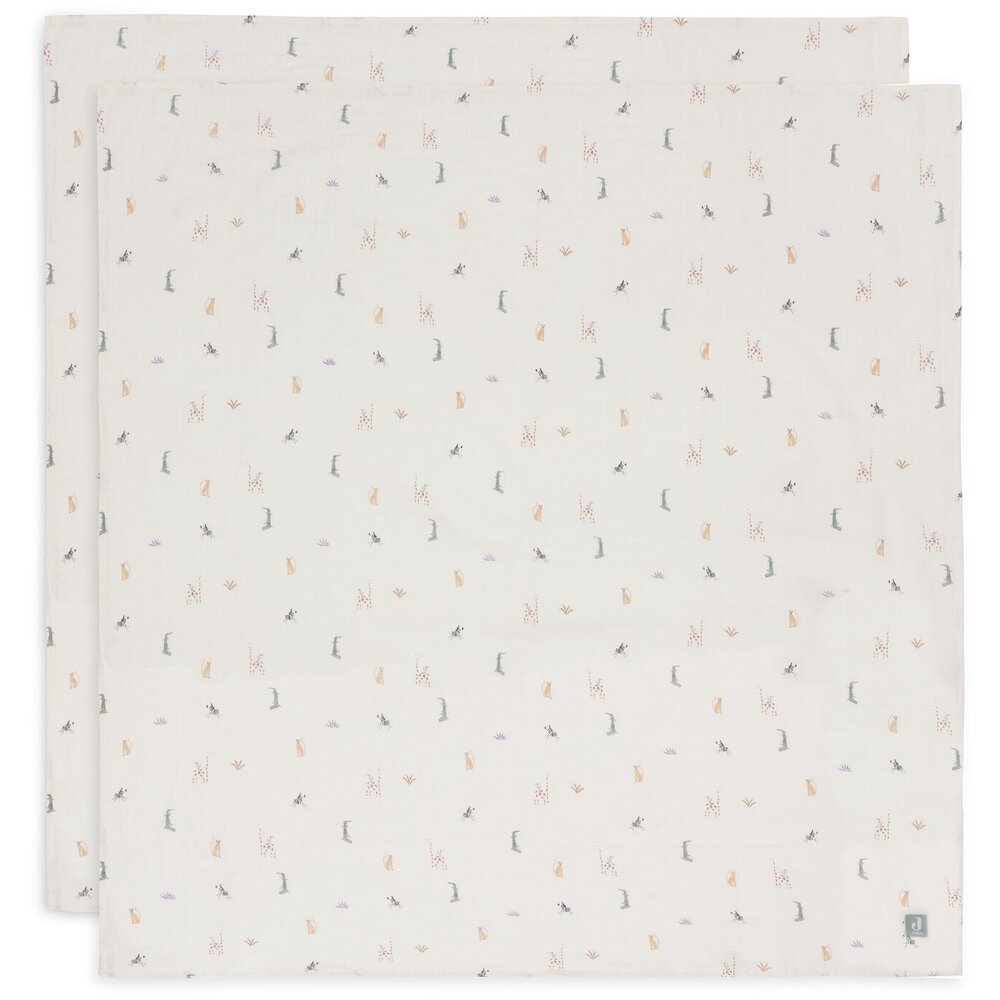Hydrofiele Doek Large 115x115cm (2pack) Jungle Jambo