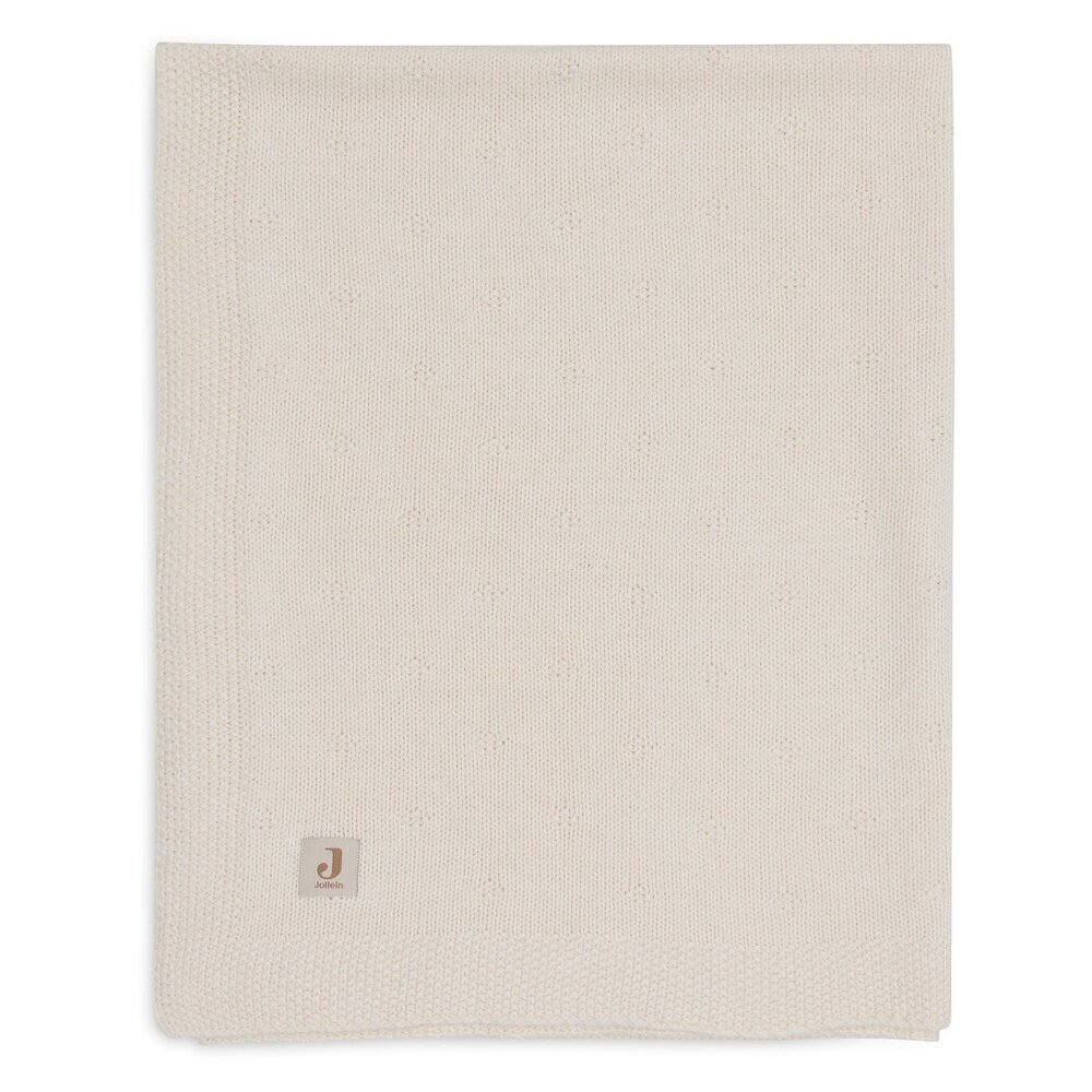 Deken Ledikant 100x150cm Cosy Knit Ivory