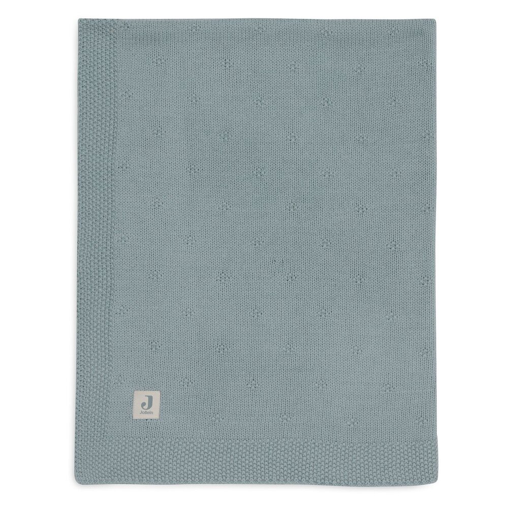 Deken Wieg 75x100cm Cosy Knit Sea Green