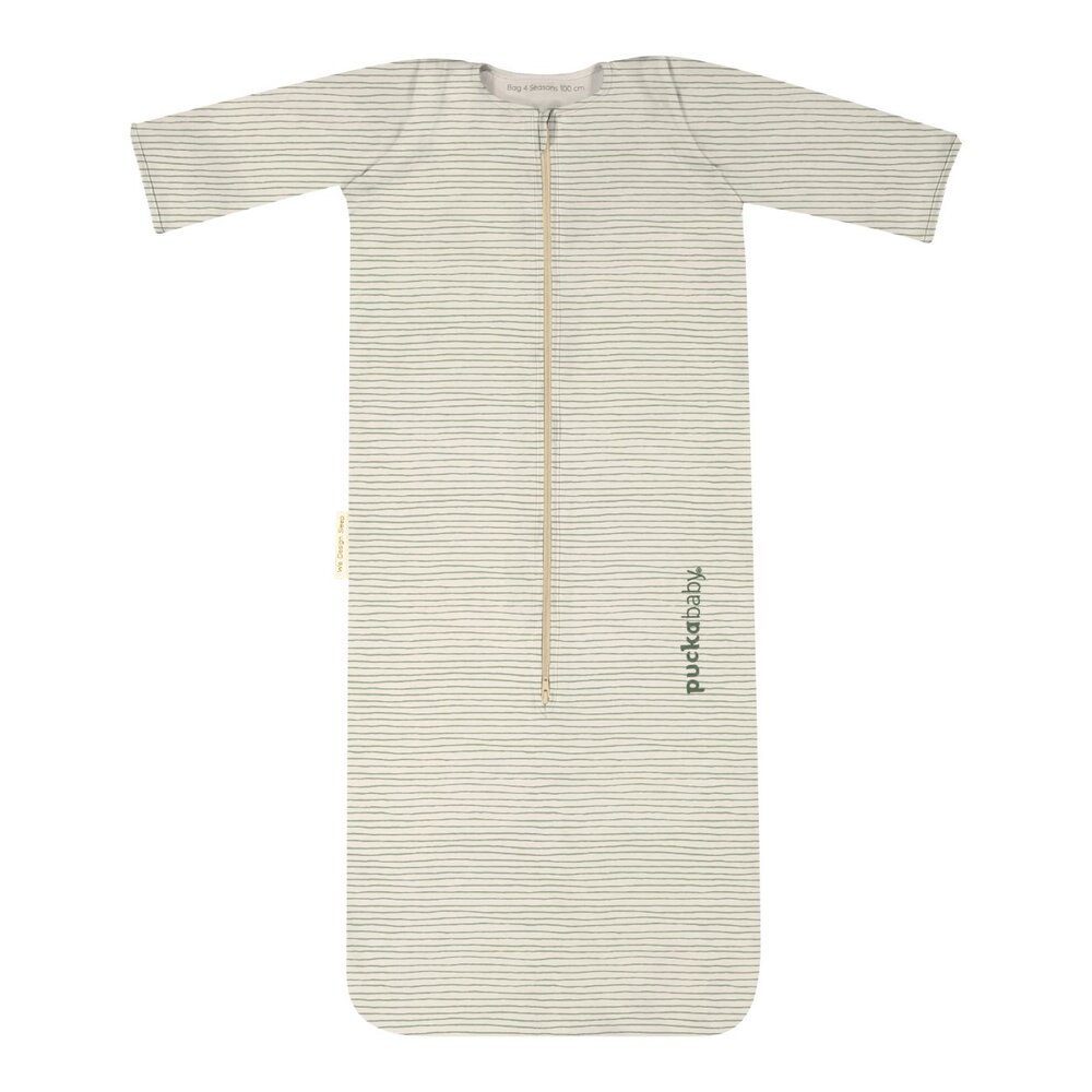 The bag 4 seasons - 6 m/2.5 y - 100 cm Green Stripes